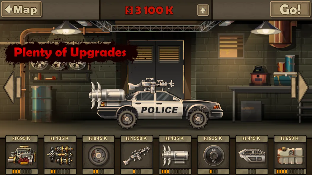 Earn to Die 2 (Ирн ту Дай 2) [МОД: Все открыто, Дополнительные деньги и Меню MOD] Screenshot 4