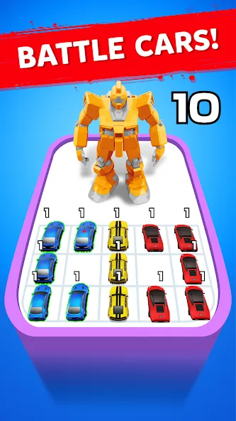 Robot Merge Master: Car Games (Мерж Батл Кар) [МОД: Много денег, Монет и Все открыто] Screenshot 2