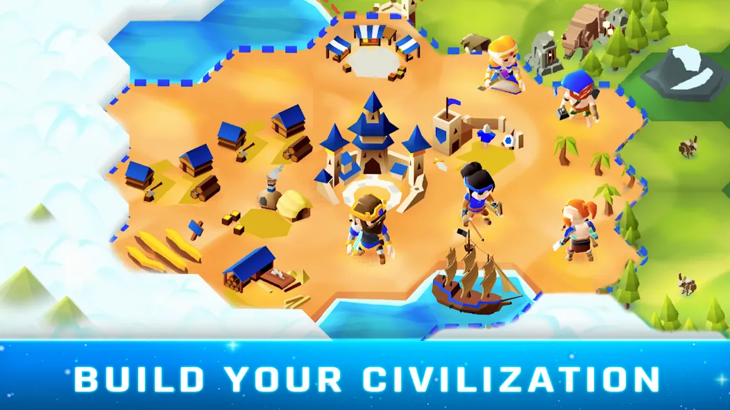 Hexapolis: Civilization wars (Хексаполис) [МОД: Деньги, Монеты и Меню MOD] Screenshot 2