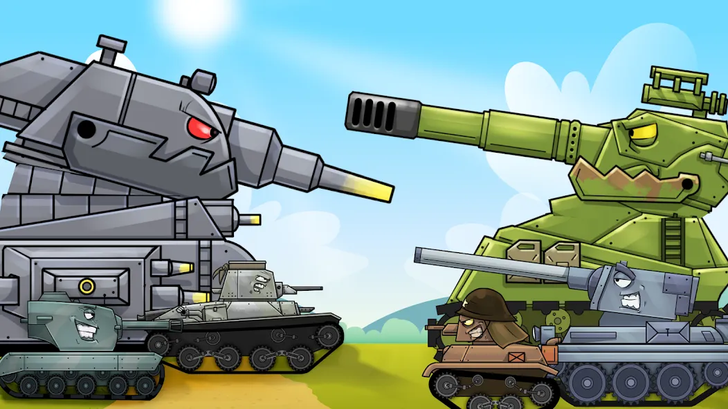 Merge Master Tanks: Tank wars (Мерж Танки) [МОД: Много монет, Открытые уровни и Мега MOD] Screenshot 1