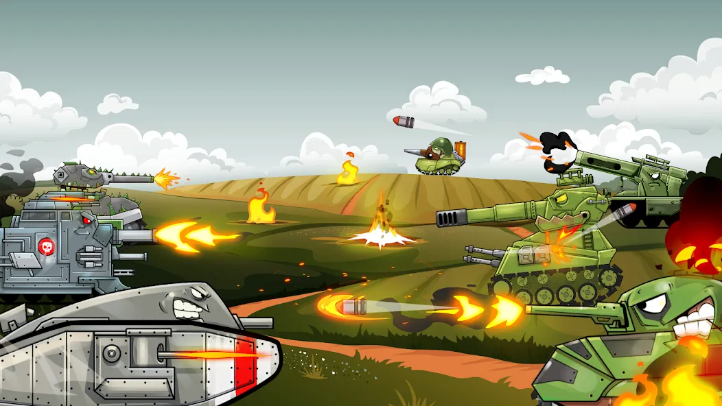 Merge Master Tanks: Tank wars (Мерж Танки) [МОД: Много монет, Открытые уровни и Мега MOD] Screenshot 2