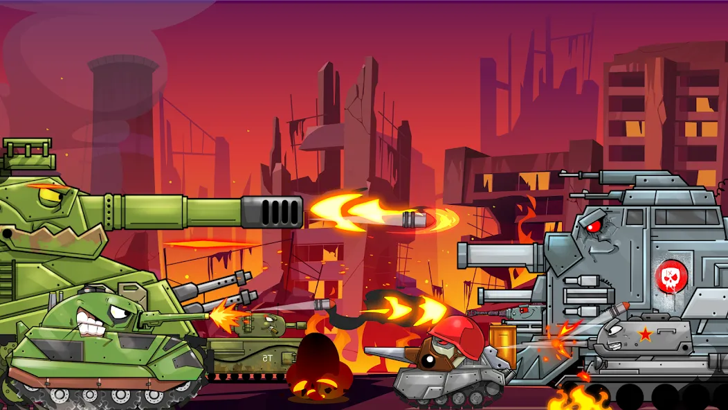 Merge Master Tanks: Tank wars (Мерж Танки) [МОД: Много монет, Открытые уровни и Мега MOD] Screenshot 3