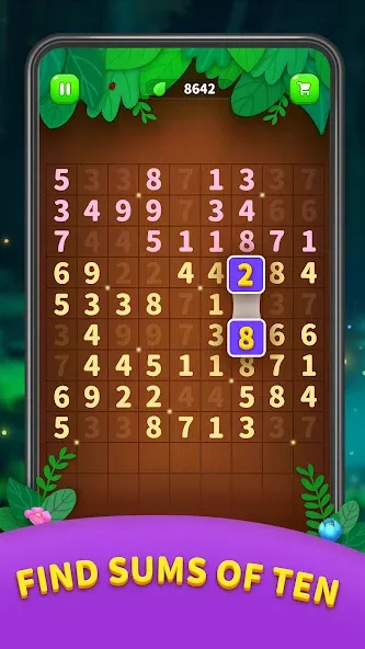 Number Match - Ten Pair Puzzle (Намбер Матч) [МОД: Меню, Бесконечные монеты и Открытые уровни] Screenshot 2