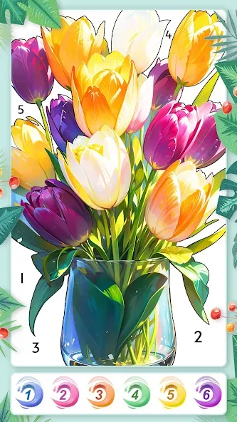 Season Summer Coloring Games [МОД: Много монет, Открытые уровни и Мега MOD] Screenshot 4