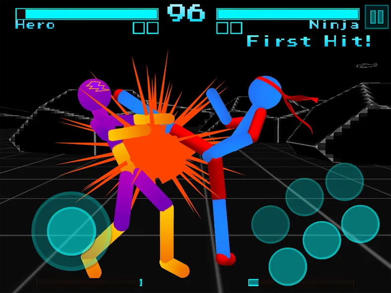 Stickman Fighting Neon Warrior [МОД: Бесконечные деньги, Монеты и Мега MOD] Screenshot 5