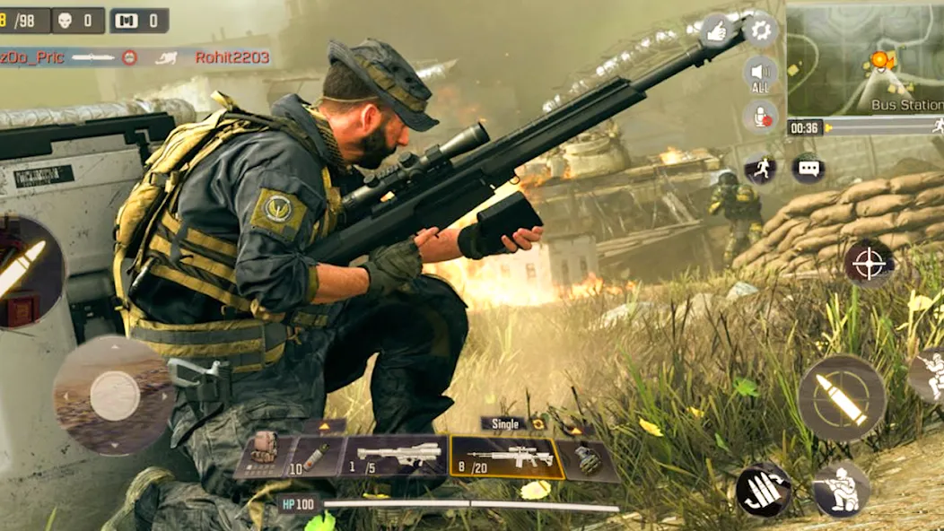 Cover Target: Offline Sniper [МОД: Много денег, Монет и Все открыто] Screenshot 1