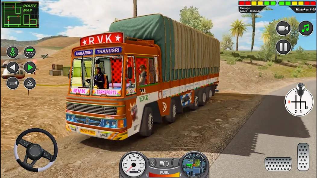 Indian Heavy Truck Delivery 3D [МОД: Все открыто, Дополнительные деньги и Меню MOD] Screenshot 1
