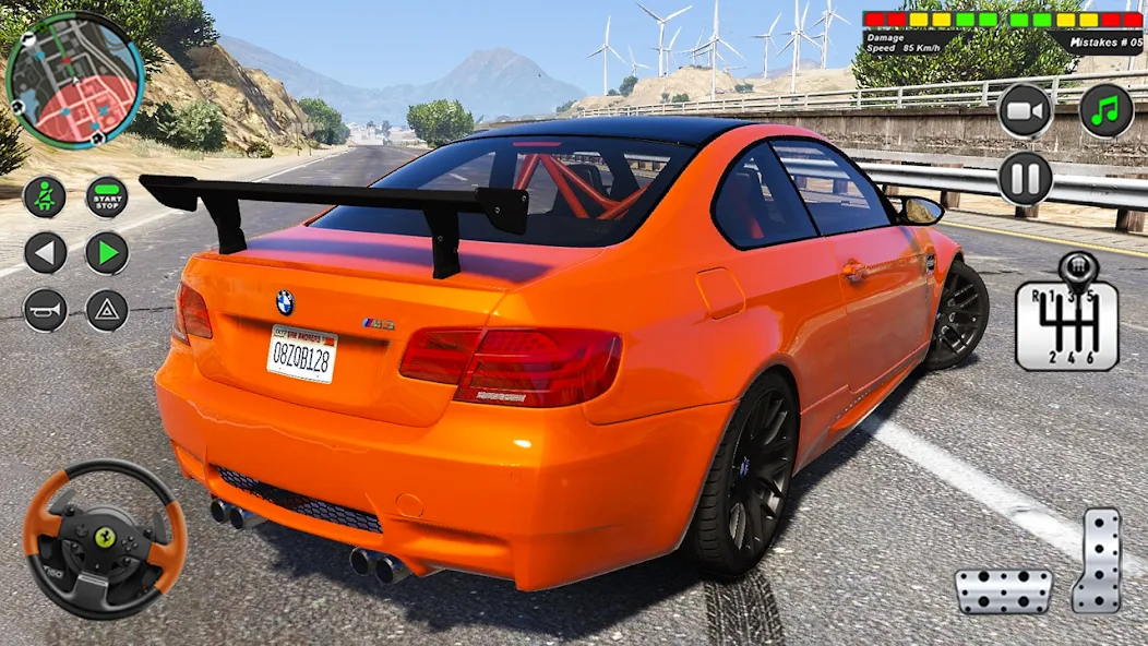 Modern Car Advance Driving 3D [МОД: Меню, Бесконечные монеты и Открытые уровни] Screenshot 2