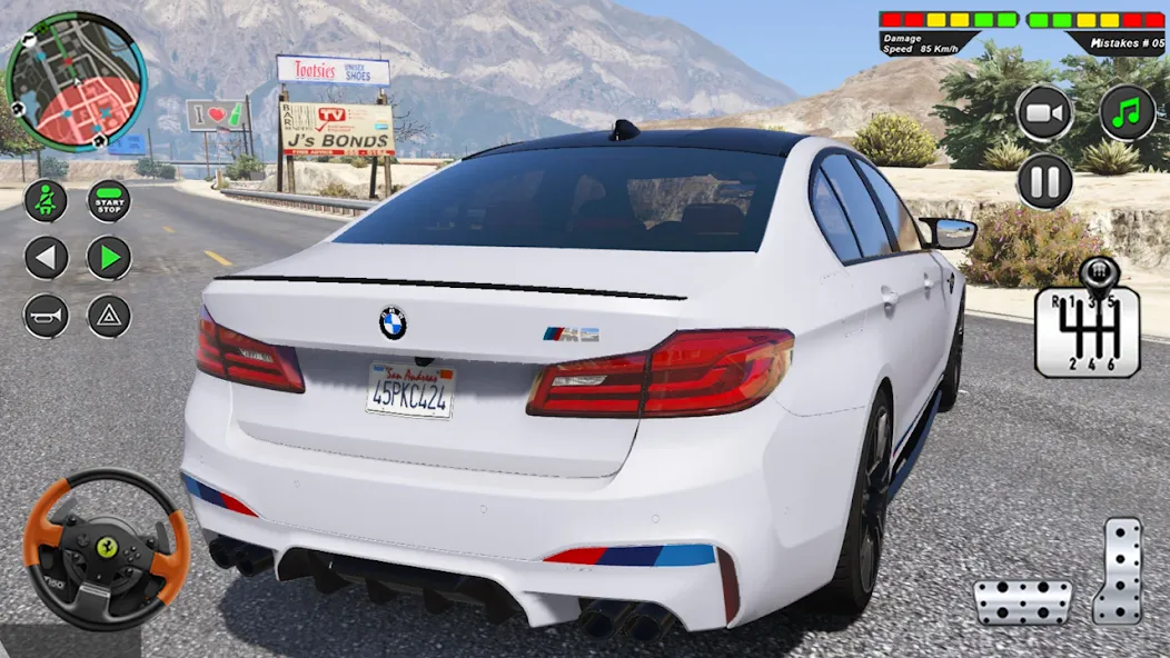 Modern Car Advance Driving 3D [МОД: Меню, Бесконечные монеты и Открытые уровни] Screenshot 5