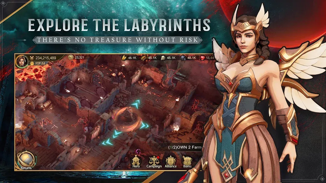 Land of Empires: Immortal (Лэнд оф Эмпайрс) [МОД: Много денег, Монет и Все открыто] Screenshot 3