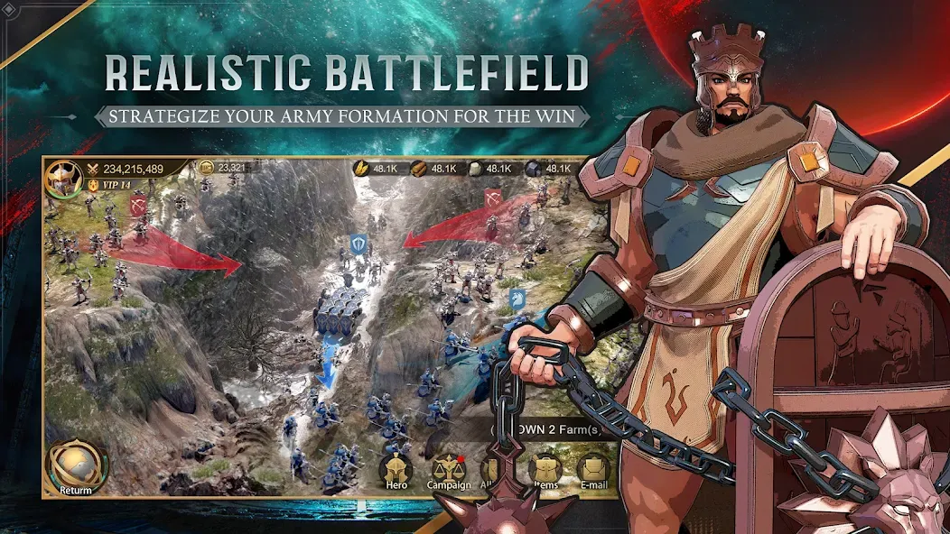 Land of Empires: Immortal (Лэнд оф Эмпайрс) [МОД: Много денег, Монет и Все открыто] Screenshot 4