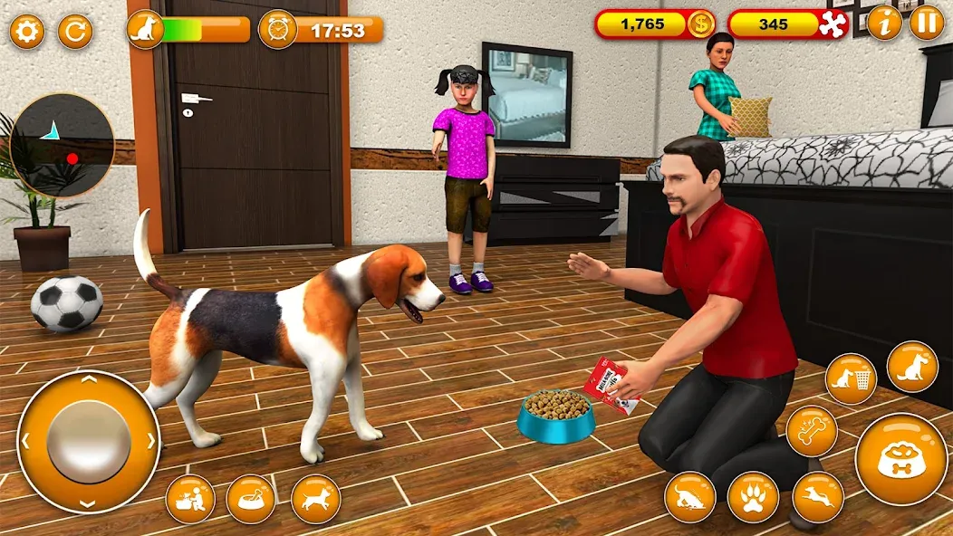 Pet Dog Family Adventure Games [МОД: Все открыто, Дополнительные деньги и Меню MOD] Screenshot 3