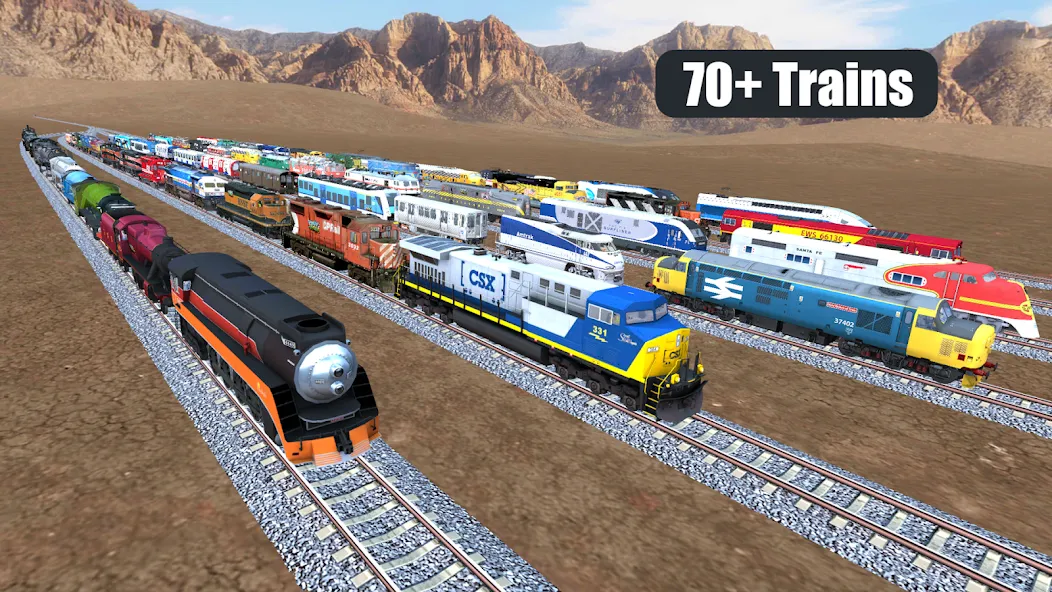 Train Sim (Трейн Сим) [МОД: Бесконечные деньги, Монеты и Мега MOD] Screenshot 1