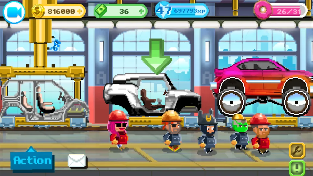 Motor World Car Factory (Мотор Ворлд Кар Фактори) [МОД: Много монет, Открытые уровни и Мега MOD] Screenshot 5