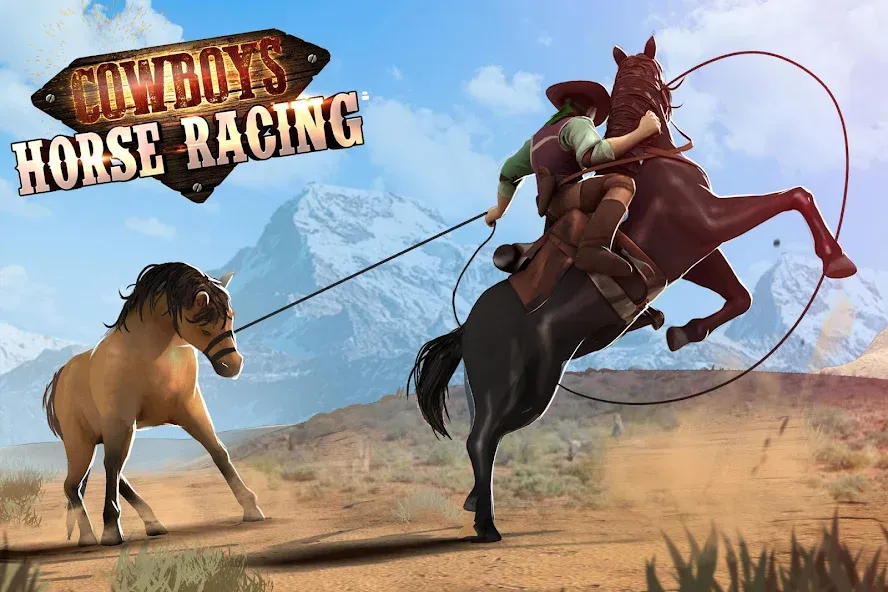 Cowboys Horse Racing Derby [МОД: Бесконечные деньги, Монеты и Мега MOD] Screenshot 1