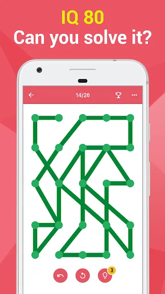 1LINE –One Line with One Touch (ЛАЙН) [МОД: Деньги, Монеты и Меню MOD] Screenshot 2
