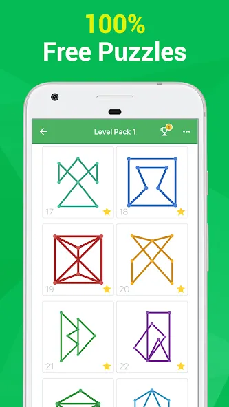 1LINE –One Line with One Touch (ЛАЙН) [МОД: Деньги, Монеты и Меню MOD] Screenshot 3