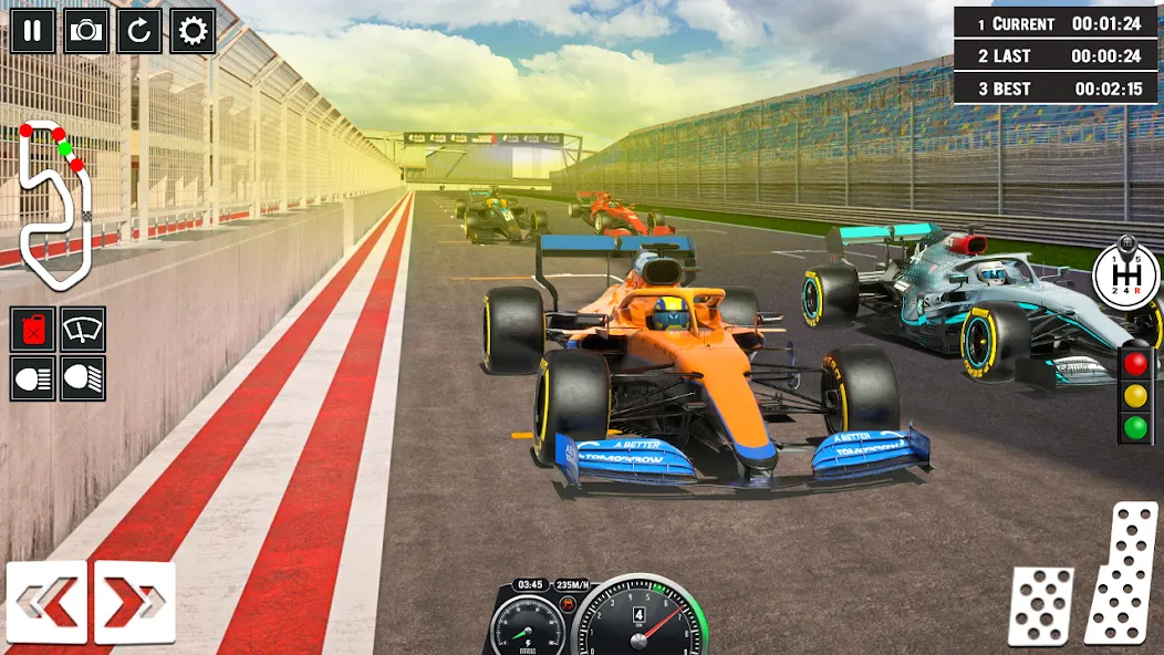 Formula Racing Car Racing Game [МОД: Меню, Бесконечные монеты и Открытые уровни] Screenshot 1