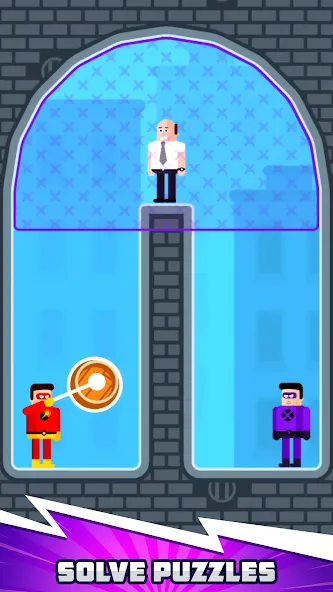 The Superhero League (Зе Суперхиро Лигующ) [МОД: Бесконечные деньги, Монеты и Мега MOD] Screenshot 2