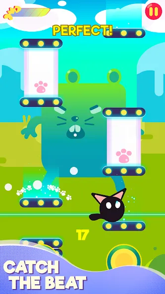 Cringe the Cat - Music Game [МОД: Меню, Бесконечные монеты и Открытые уровни] Screenshot 1