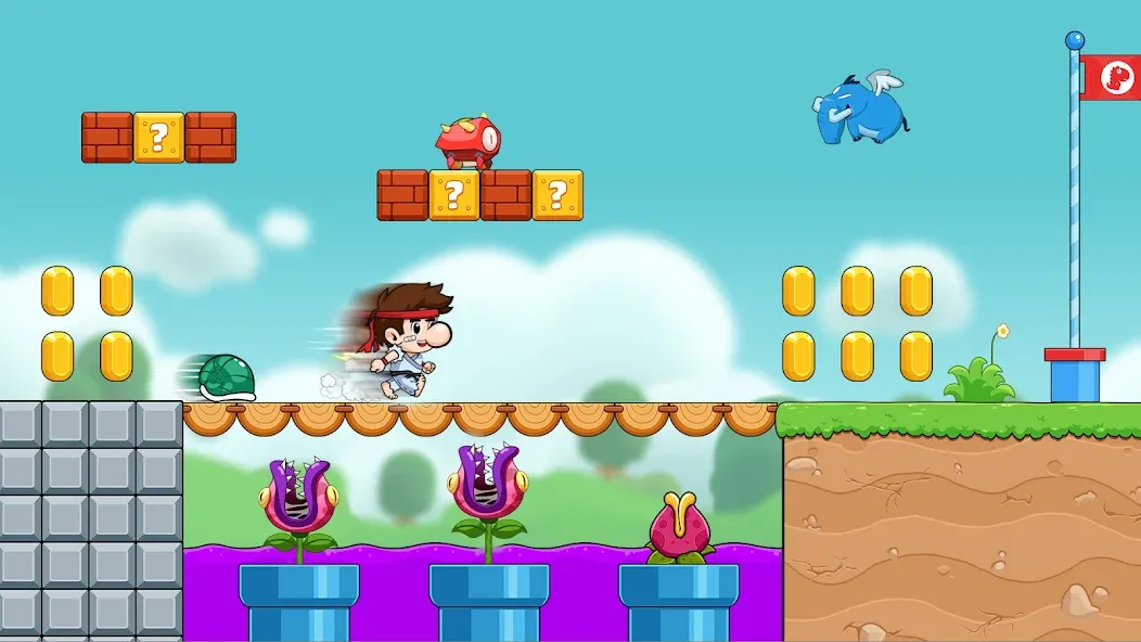 Bean's World Super: Run Games [МОД: Меню, Бесконечные монеты и Открытые уровни] Screenshot 4