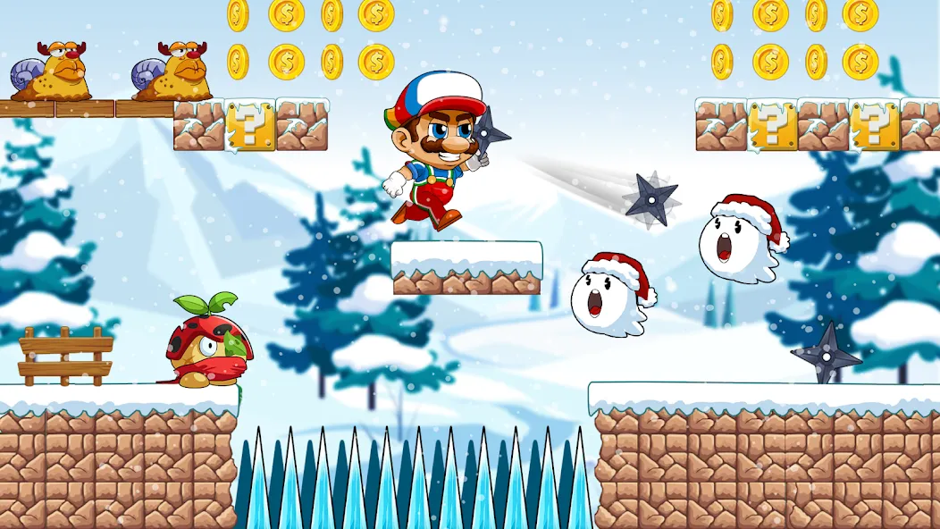 Super Bean Bros: Running Games (Супер Бин Приключение) [МОД: Меню, Бесконечные монеты и Открытые уровни] Screenshot 4