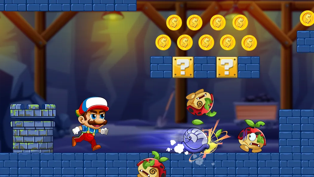 Super Bean Bros: Running Games (Супер Бин Приключение) [МОД: Меню, Бесконечные монеты и Открытые уровни] Screenshot 5