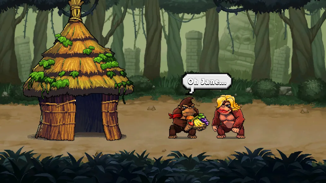 Apes vs. Zombies [МОД: Меню, Бесконечные монеты и Открытые уровни] Screenshot 2