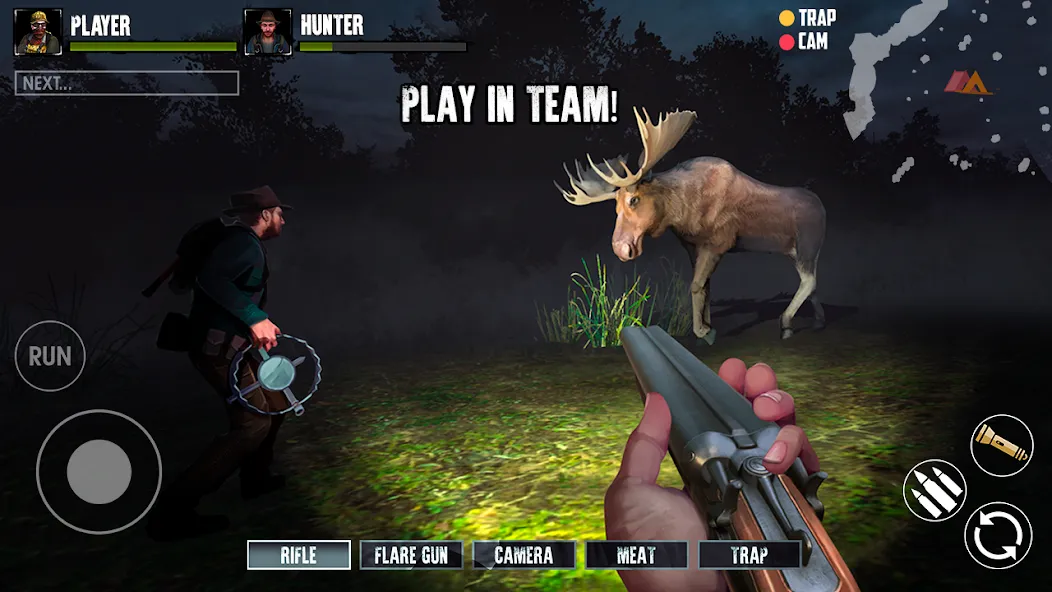 BIGFOOT: Yeti Hunt Multiplayer (Бигфут Охотник Симулятор Онлайн) [МОД: Меню, Бесконечные монеты и Открытые уровни] Screenshot 2