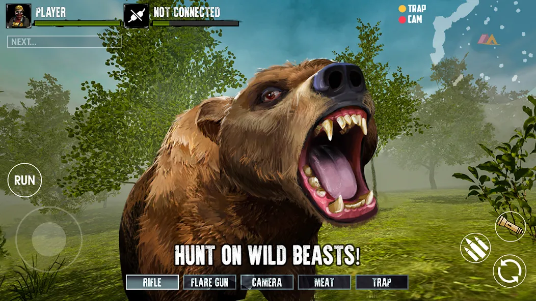 BIGFOOT: Yeti Hunt Multiplayer (Бигфут Охотник Симулятор Онлайн) [МОД: Меню, Бесконечные монеты и Открытые уровни] Screenshot 4