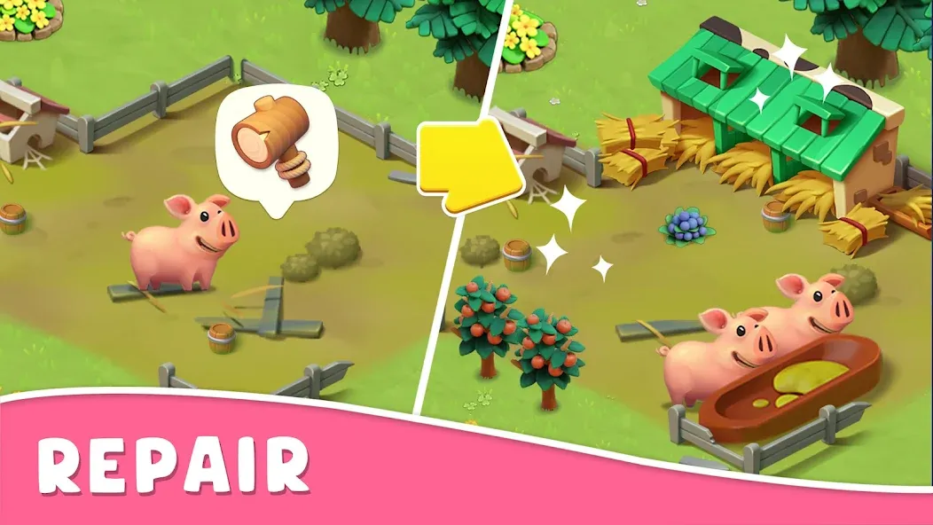 Coco Valley: Farm Adventure (Коко Валли) [МОД: Меню, Бесконечные монеты и Открытые уровни] Screenshot 5