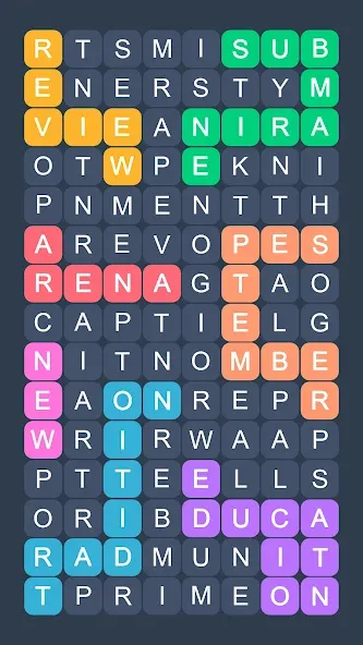 Word Search - Evolution Puzzle [МОД: Меню, Бесконечные монеты и Открытые уровни] Screenshot 4