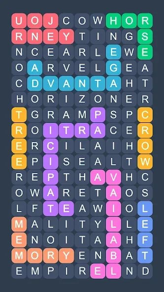 Word Search - Evolution Puzzle [МОД: Меню, Бесконечные монеты и Открытые уровни] Screenshot 5
