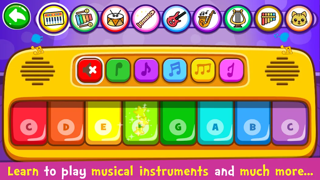 Piano Kids - Music & Songs [МОД: Меню, Бесконечные монеты и Открытые уровни] Screenshot 1