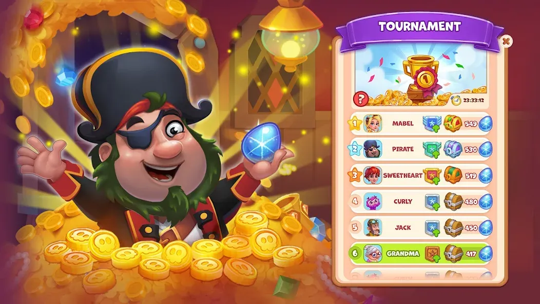 Pirate Treasures: Jewel & Gems [МОД: Бесконечные деньги, Монеты и Мега MOD] Screenshot 2