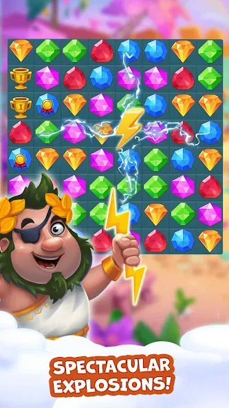 Pirate Treasures: Jewel & Gems [МОД: Бесконечные деньги, Монеты и Мега MOD] Screenshot 3