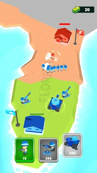 Draw Army: State Survivor (Дроу Арми) [МОД: Меню, Бесконечные монеты и Открытые уровни] Screenshot 1