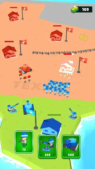 Draw Army: State Survivor (Дроу Арми) [МОД: Меню, Бесконечные монеты и Открытые уровни] Screenshot 2