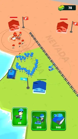 Draw Army: State Survivor (Дроу Арми) [МОД: Меню, Бесконечные монеты и Открытые уровни] Screenshot 4