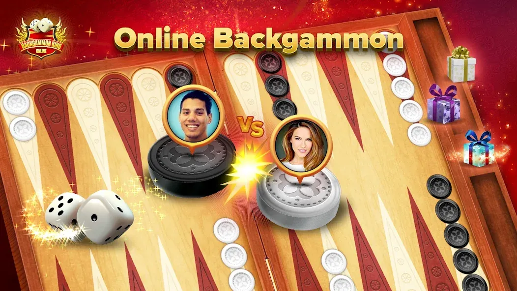 Backgammon King Online [МОД: Меню, Бесконечные монеты и Открытые уровни] Screenshot 1