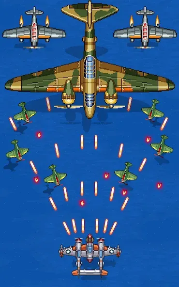 1945 Air Force: Airplane games (тысяча девятьсот сорок пять) [МОД: Много монет, Открытые уровни и Мега MOD] Screenshot 3