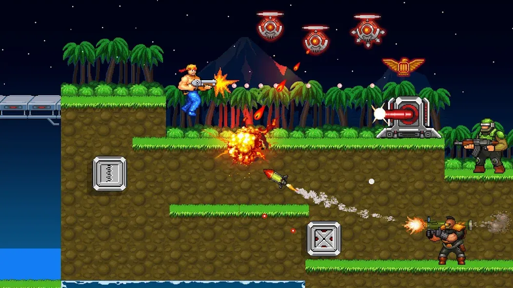 Gun Force: Action Shooting (Ган Форс) [МОД: Меню, Бесконечные монеты и Открытые уровни] Screenshot 2