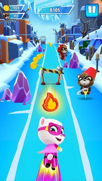 Talking Tom Hero Dash [МОД: Деньги, Монеты и Меню MOD] Screenshot 4