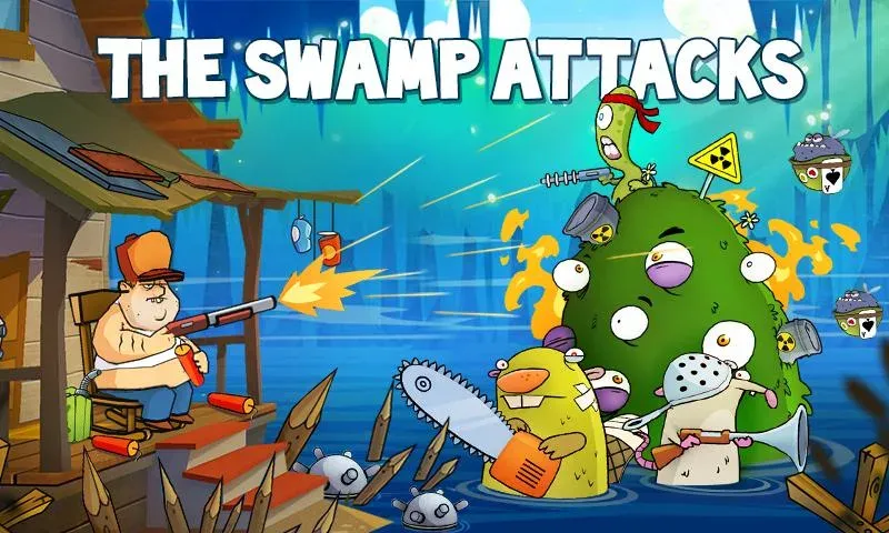 Swamp Attack (Свомп Аттак) [МОД: Все открыто, Дополнительные деньги и Меню MOD] Screenshot 1