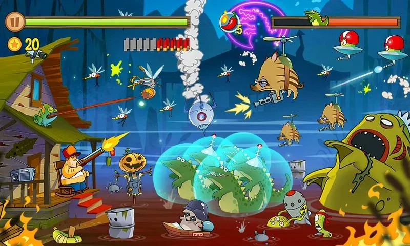 Swamp Attack (Свомп Аттак) [МОД: Все открыто, Дополнительные деньги и Меню MOD] Screenshot 4
