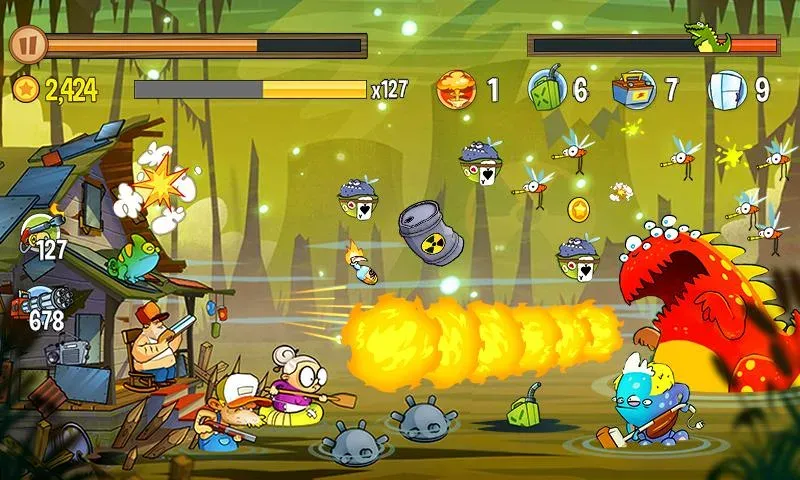 Swamp Attack (Свомп Аттак) [МОД: Все открыто, Дополнительные деньги и Меню MOD] Screenshot 5