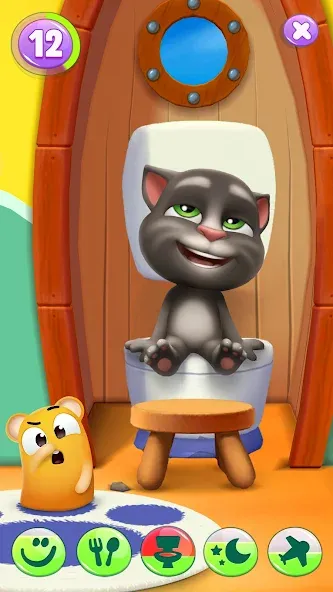 My Talking Tom 2 [МОД: Все открыто, Дополнительные деньги и Меню MOD] Screenshot 3