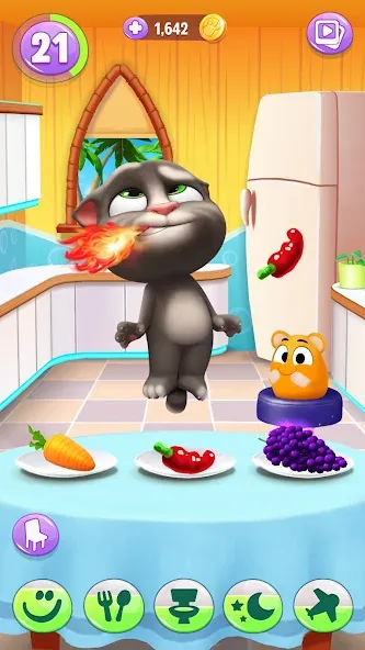 My Talking Tom 2 [МОД: Все открыто, Дополнительные деньги и Меню MOD] Screenshot 5