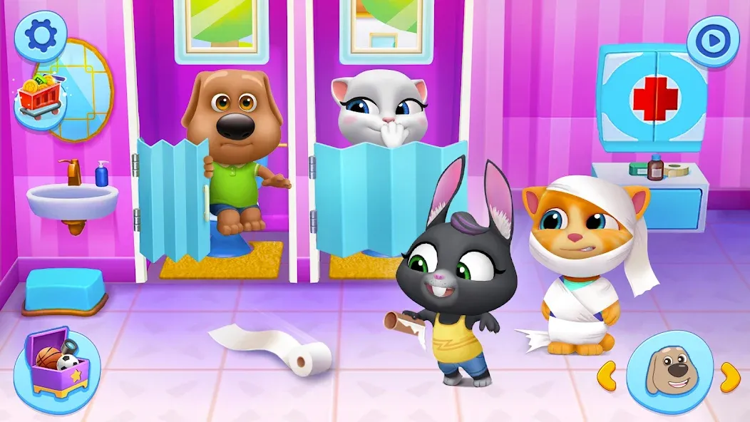 My Talking Tom Friends [МОД: Много денег, Монет и Все открыто] Screenshot 2