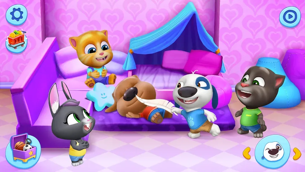My Talking Tom Friends [МОД: Много денег, Монет и Все открыто] Screenshot 4